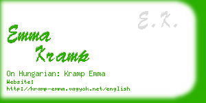 emma kramp business card